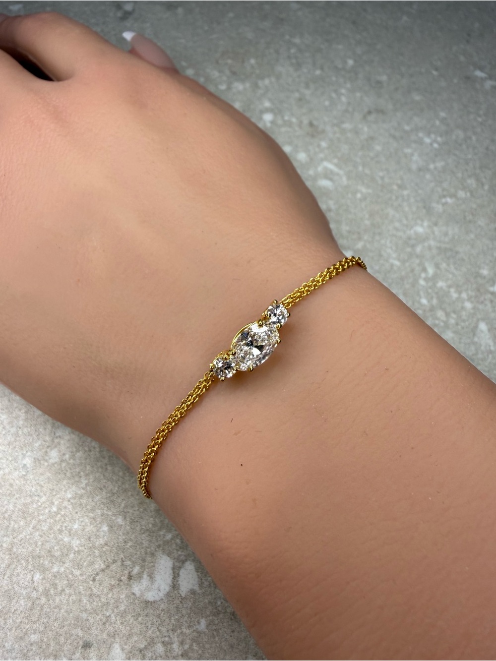 IGI Certified Lab Diamond & Moissanite 10K/14K Yellow Gold Bracelet